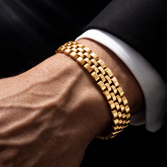 Paslanmaz Rolex Tarzı Premium Çelik Bileklik Unisex