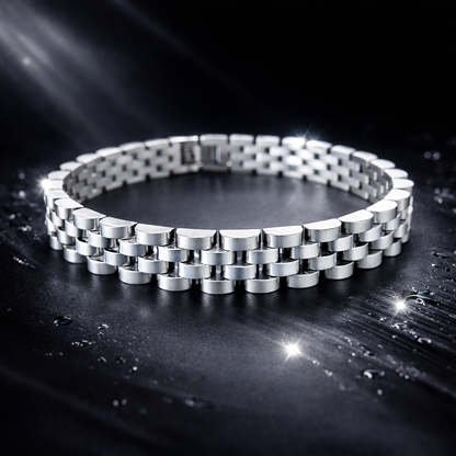 Paslanmaz Rolex Tarzı Premium Çelik Bileklik Unisex