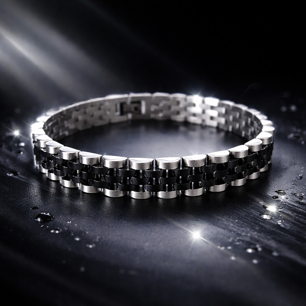 Paslanmaz Rolex Tarzı Premium Çelik Bileklik Unisex