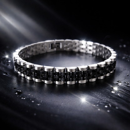 Paslanmaz Rolex Tarzı Premium Çelik Bileklik Unisex