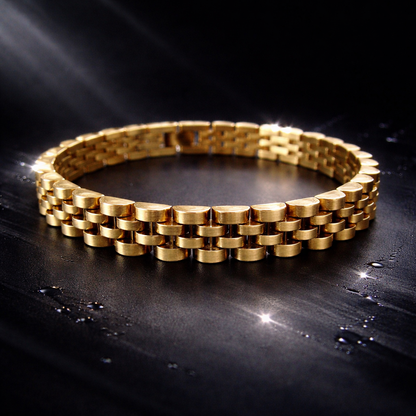 Paslanmaz Rolex Tarzı Premium Çelik Bileklik Unisex
